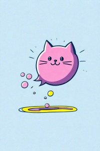 Pinky die Katze - Mini Poster - 20x30cm