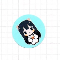 Kawaii Anime Katzenmädchen - So Cute - Sticker - 3x3cm 2