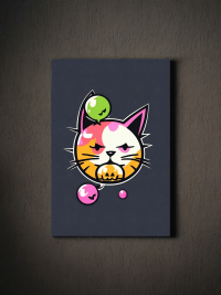 Kaugummi Halloween Katze - Mini Poster - 20x30cm 2