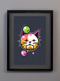 Kaugummi Halloween Katze - Mini Poster - 20x30cm 4