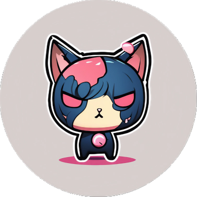 Böse Cute Anime Kawaii Katze - Sticker - 3x3cm
