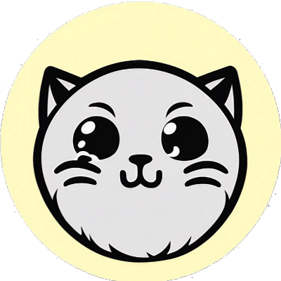 Glückliche Cute Anime Kawaii Katze - Sticker - 3x3cm