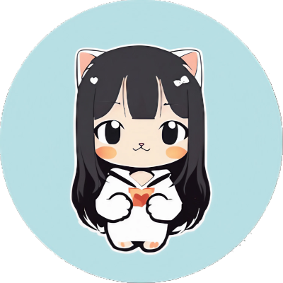 Kawaii Anime Katzenmädchen - So Cute - Sticker - 3x3cm