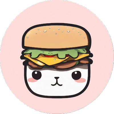 Cute Kawaii Anime Katzen-Burger 2 - Sticker - 3x3cm