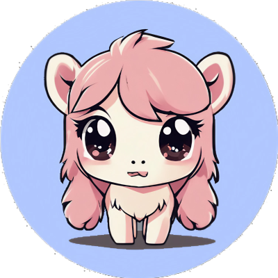 Pinkhaar Flausche Cute Kawaii Pony - Sticker - 3x3cm groß
