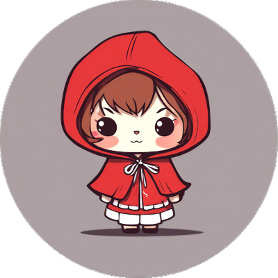 Cute Chibi Kawaii Rotkäppchen - Sticker - 3x3cm groß