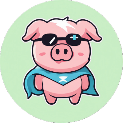 Super Ferkelchen Cute Kawaii Schweinchen - Sticker - 3x3cm groß