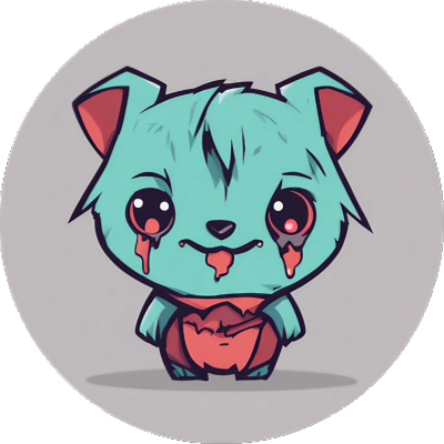 Chibi Zombie Wombat - Sticker - 3x3cm groß