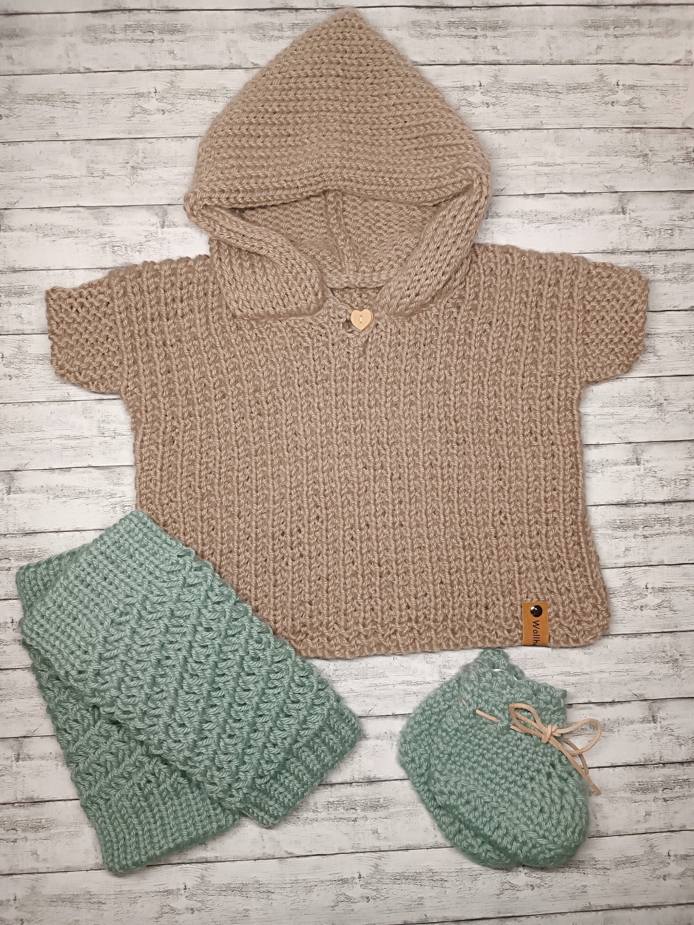 Baby Pullover Sweater mit Kapuze 2