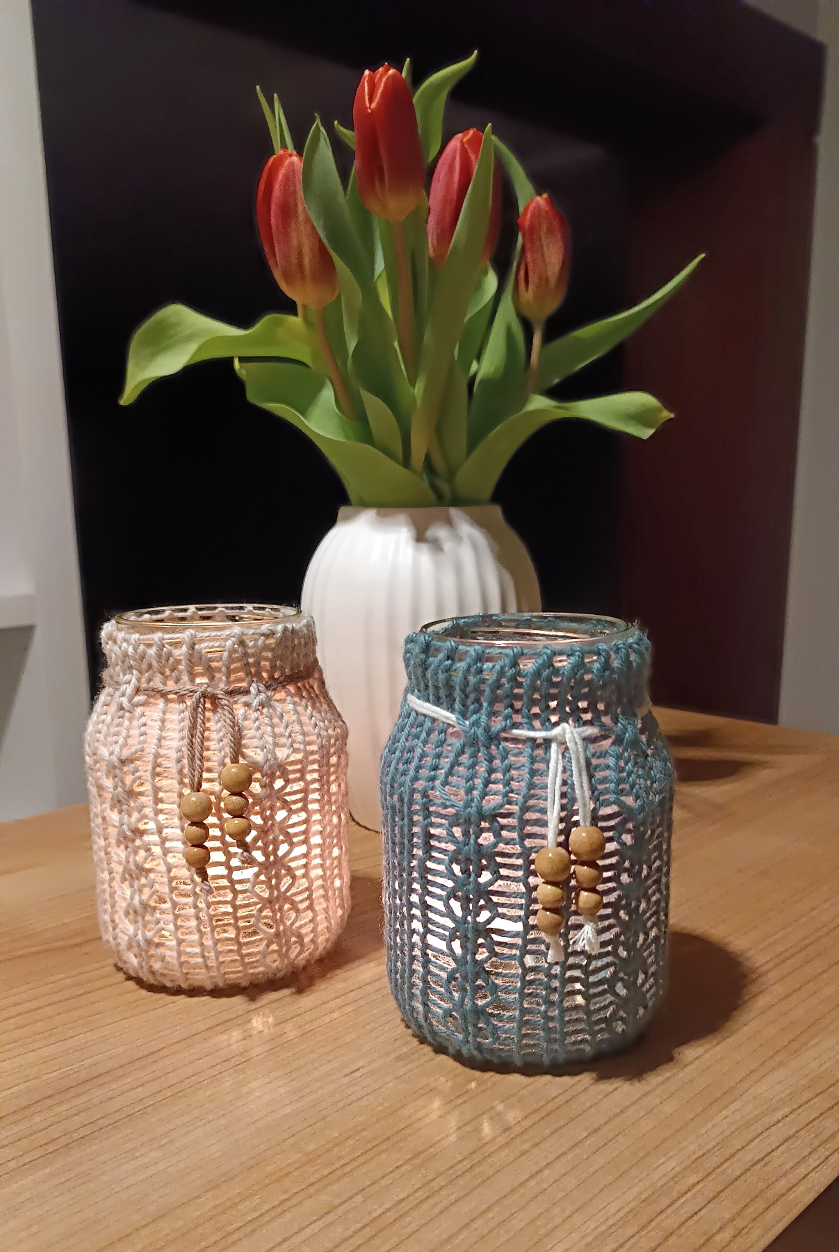 Windlicht / Vase als Deko - perfekter Schmuck für Haus und Garten