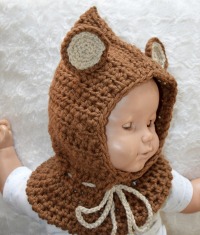 Bären-Schalmütze für Ihr Baby