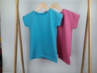 T- Shirt mit Miniarm Uni-Meliert in 5 Farben 7
