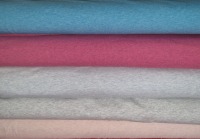 T- Shirt mit Miniarm Uni-Meliert in 5 Farben mit Bügelmotiv vorn verschiedene Motive möglich 14
