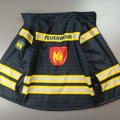 Feuerwehr Weste, personalisierbar, wahlweise Sweat, Canvas oder Softshell - Feuerwehr Weste
