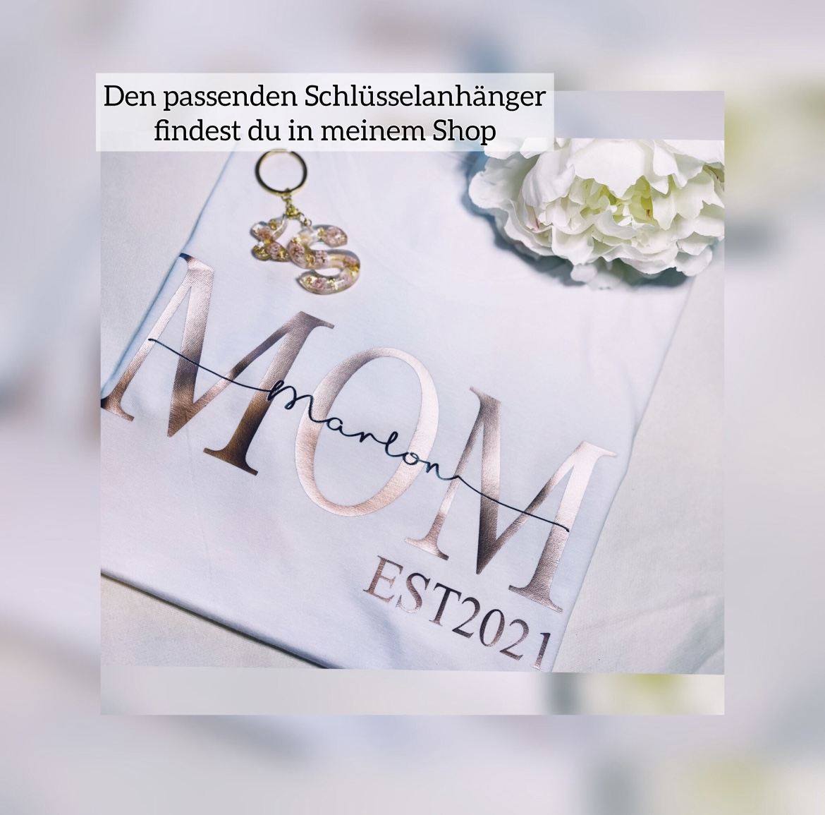 Damen Tshirt MOM Est Personalisiert mit Namen Tshirt MOM |Mama Shirt|Statementshirt|Geschenk für