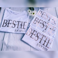 Damen T-Shirt Tante |AUNTIE|Wunschtext BESTIE personalisiert mit