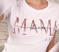 Damen Tshirt MOM Est Personalisiert mit Namen Tshirt MOM |Mama Shirt|Statementshirt|Geschenk für