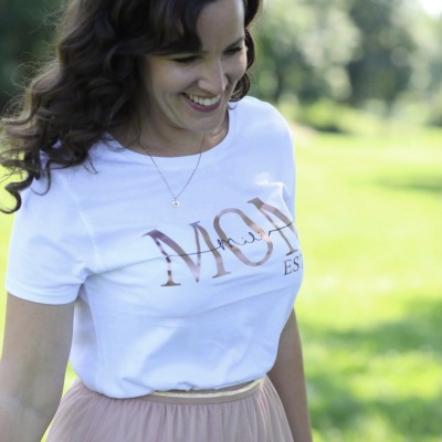 Damen Tshirt MOM Est Personalisiert mit Namen Tshirt MOM |Mama Shirt|Statementshirt|Geschenk für