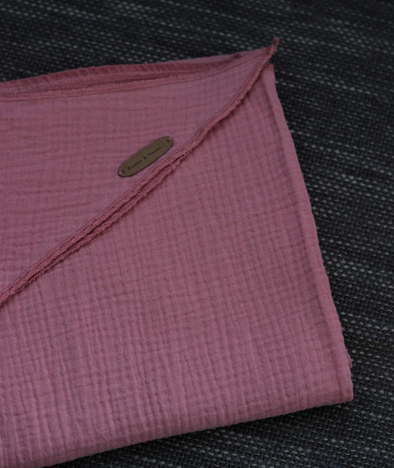XXL-Dreieckstuch aus Musselin Uni rosa