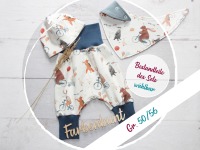 Babyset: Pumphose Mütze Halstuch Tierparade