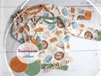 Langarmshirt für Babys und Kinder Safari