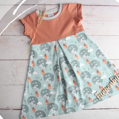 Jerseykleid kurzarm BärenReise - Sommerkleid Mädchen | Baby Kleid | Kleid Einschulung | kurzarm Kl