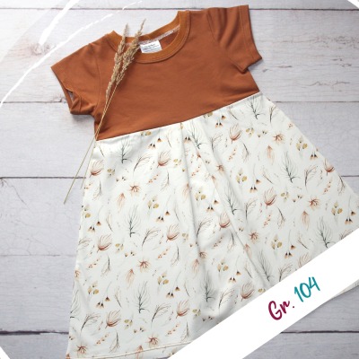 Sommerkleid Feenblumen - handmade Kleid kurzarm Kinder | Blumenkleid | Kleid Blumenmädchen |