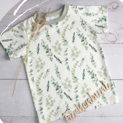 Tshirt Eukalyptus - Sommershirt für Kinder | Baby Shirt Eukalyptus | kurzarm Shirt für Mädchen