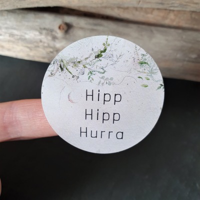 Aufkleber Hipp Hipp Hurra - Sticker | Packing Aufkleber | Aufkleber Danke | Aufkleber Boho