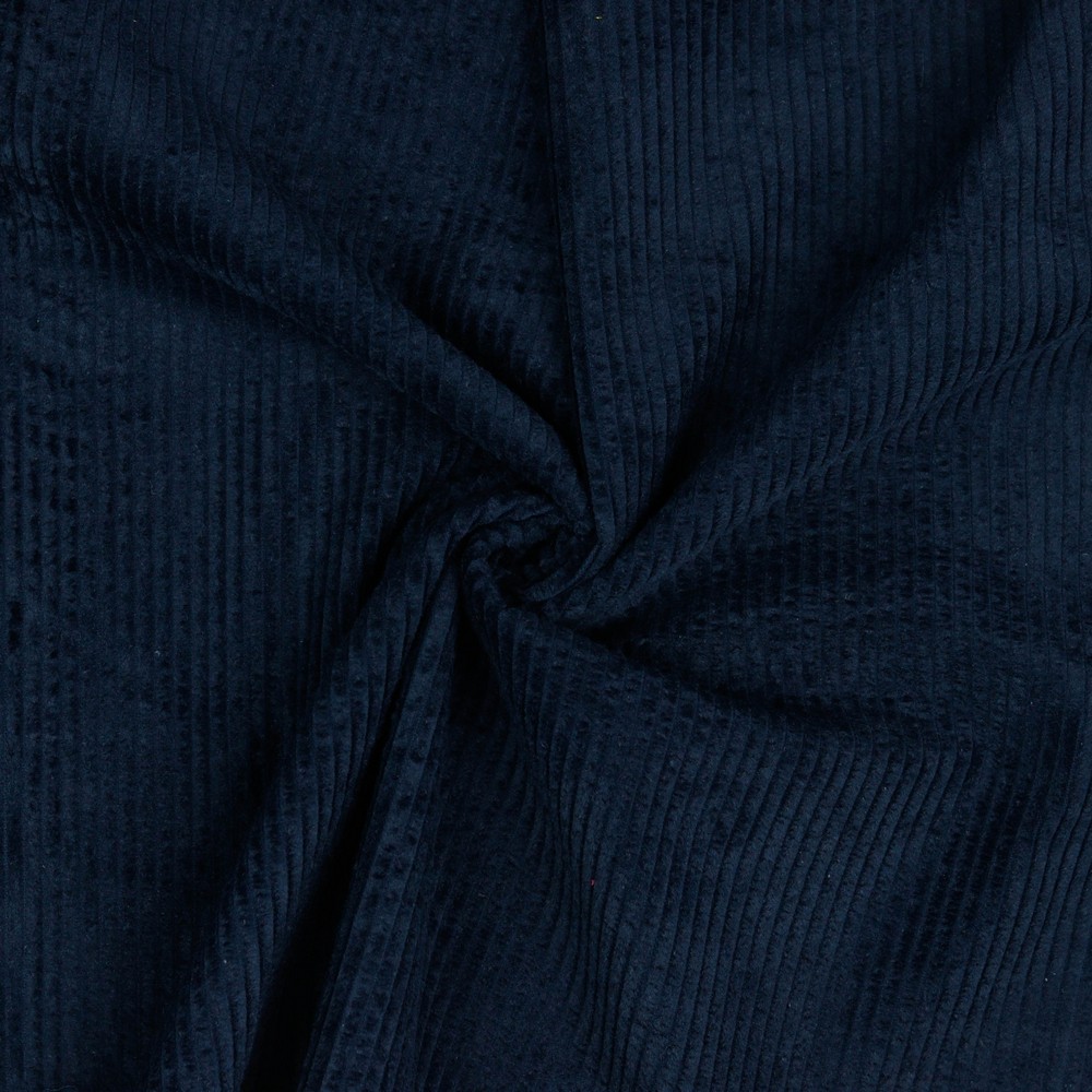 0,5m Breitcord Baumwolle , Marine Blau 2