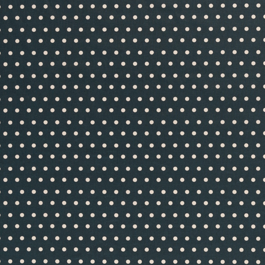 05m Beschichtete Baumwolle Leona Punkte Dots 6mm petrol weiß 2