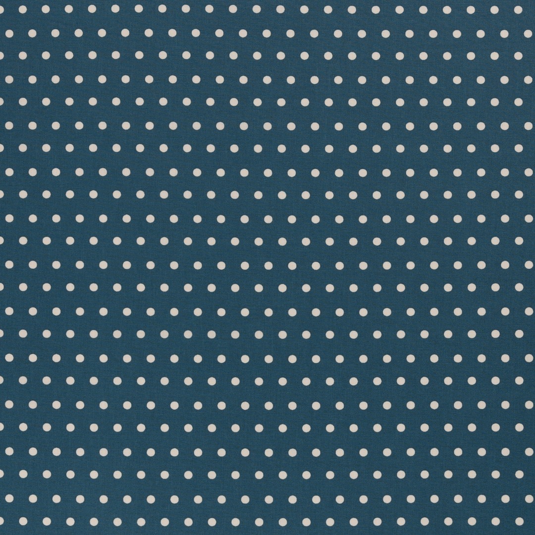 05m Beschichtete Baumwolle Leona Punkte Dots 6mm dunkles türkis weiß 2