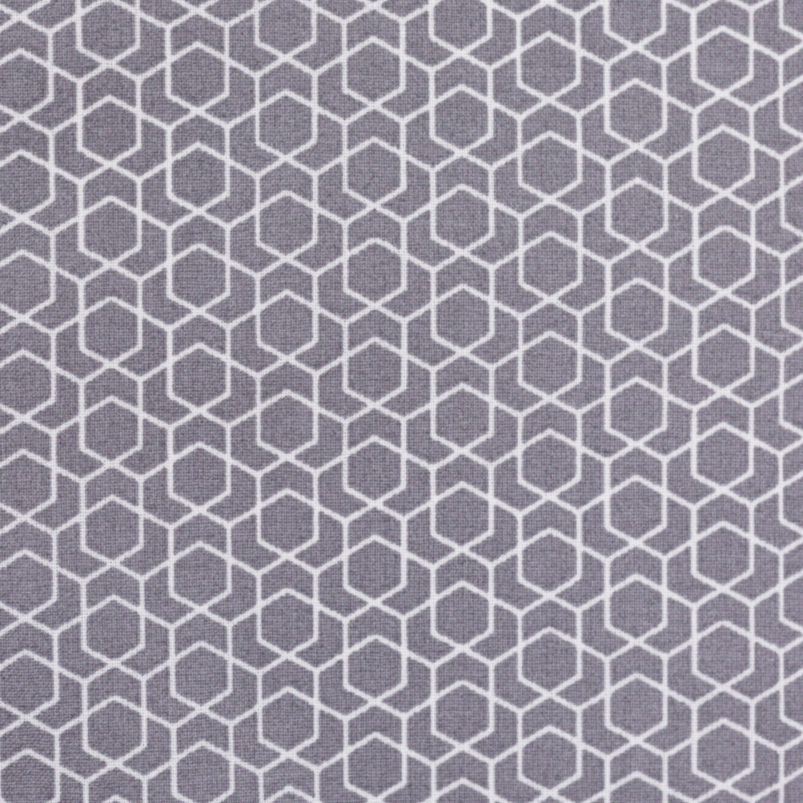 0,5m Beschichtete Baumwolle Leonie geometisches Muster, grau weiß 2