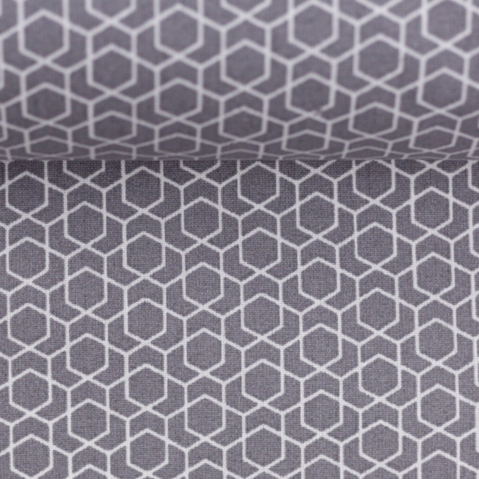 0,5m Beschichtete Baumwolle Leonie geometisches Muster, grau weiß