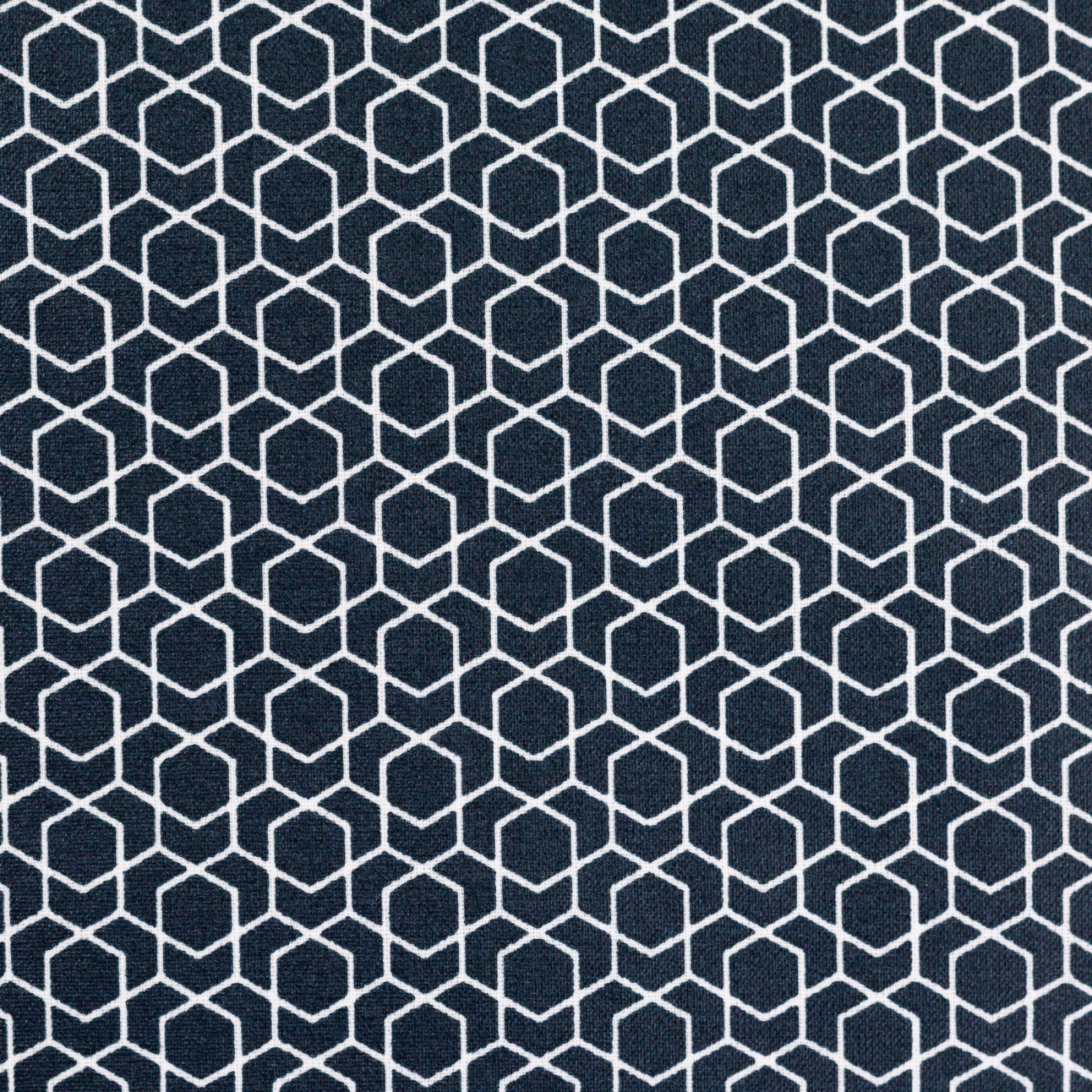 0,5m Beschichtete Baumwolle Leonie geometisches Muster, petrol weiß 2