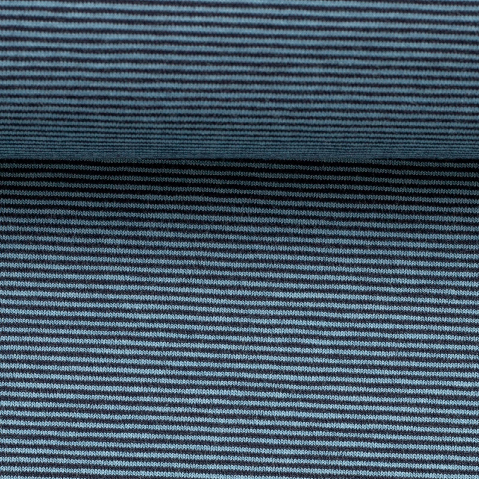 0,5m Jersey Bella Streifen Ringel 1mm, hellblau dunkelblau
