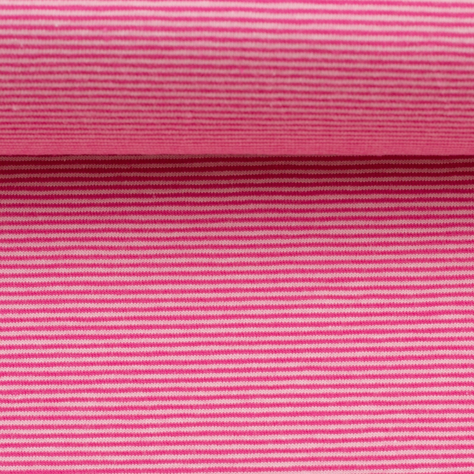 0,5m Jersey Bella Streifen Ringel 1mm, rosa erika