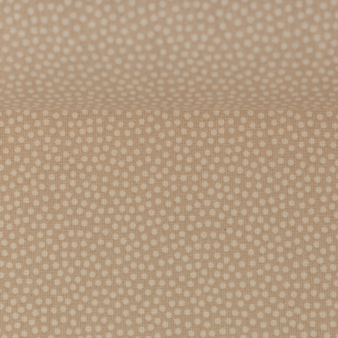 0,5m Baumwolle Dotty Punkte 2 mm, beige 170 4