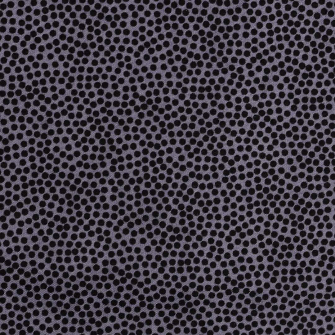0,5m BW Dotty Punkte 2 mm, grau schwarz