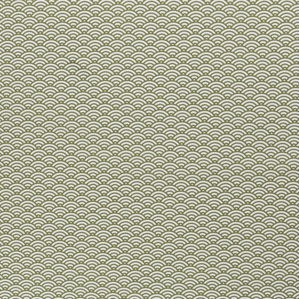 0,5m BW Kurt Muscheldesign, oliv grün weiß