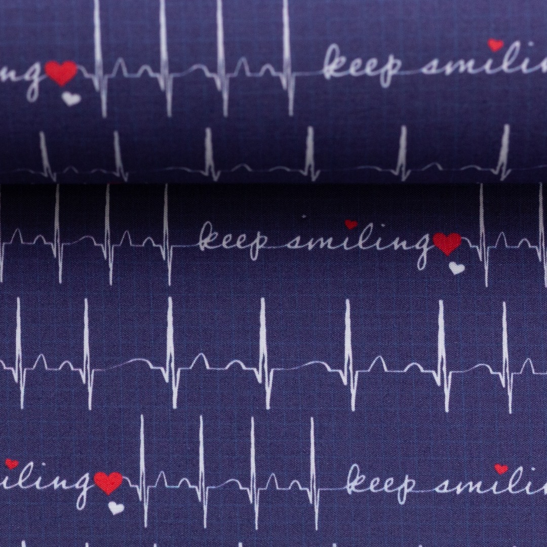 05m BW Toni Herzlinie EKG Keep smiling dunkelblau weiß 2