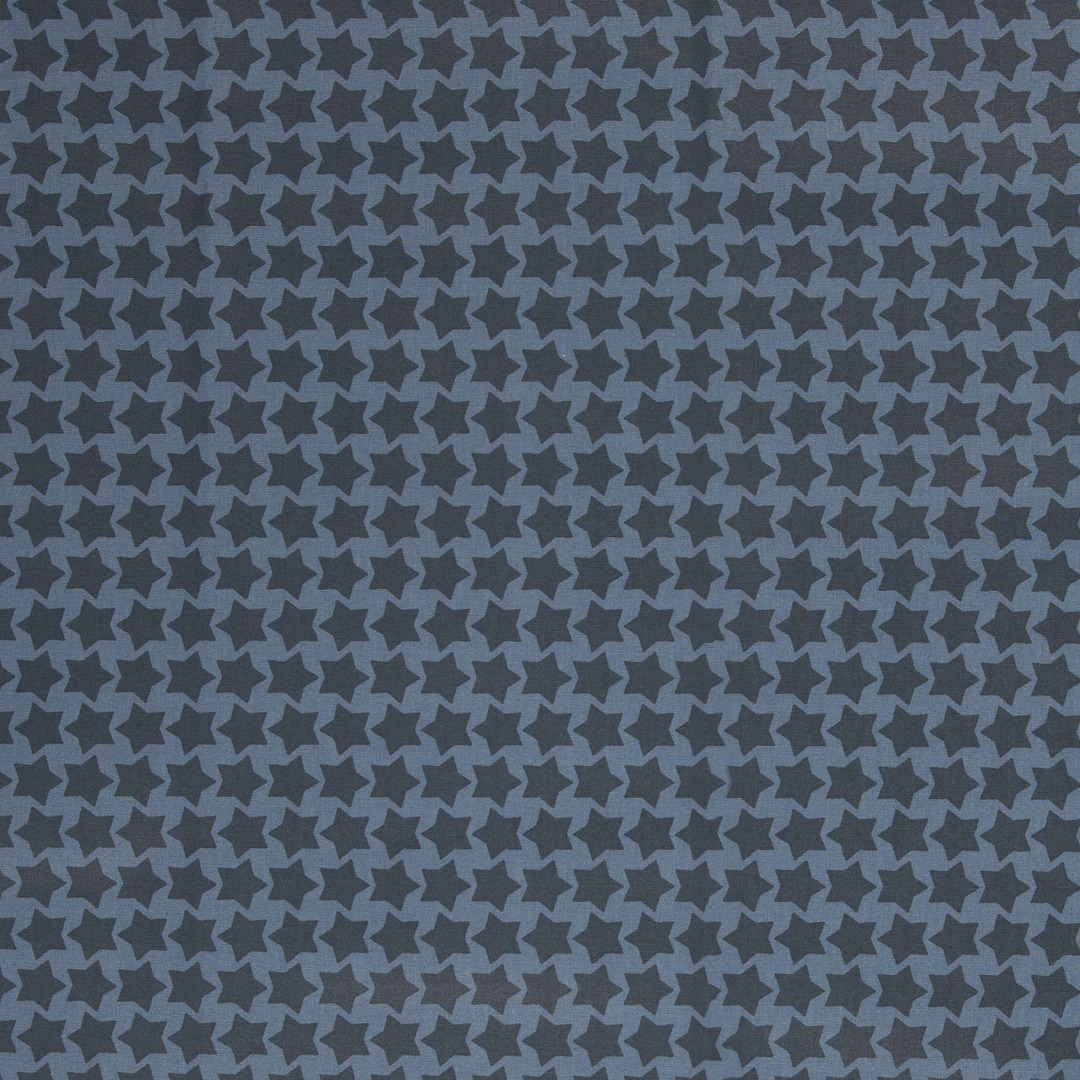025m Beschichtete Baumwolle Staaars by Farbenmix Sterne jeansblau 2