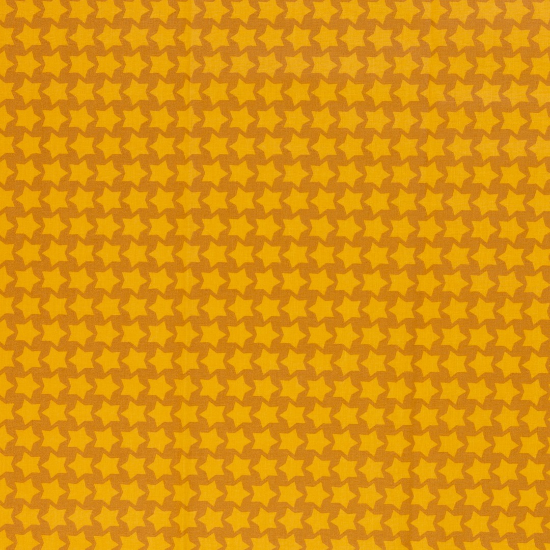 0,25m Beschichtete Baumwolle Staaars by Farbenmix Sterne, gelb ocker 2