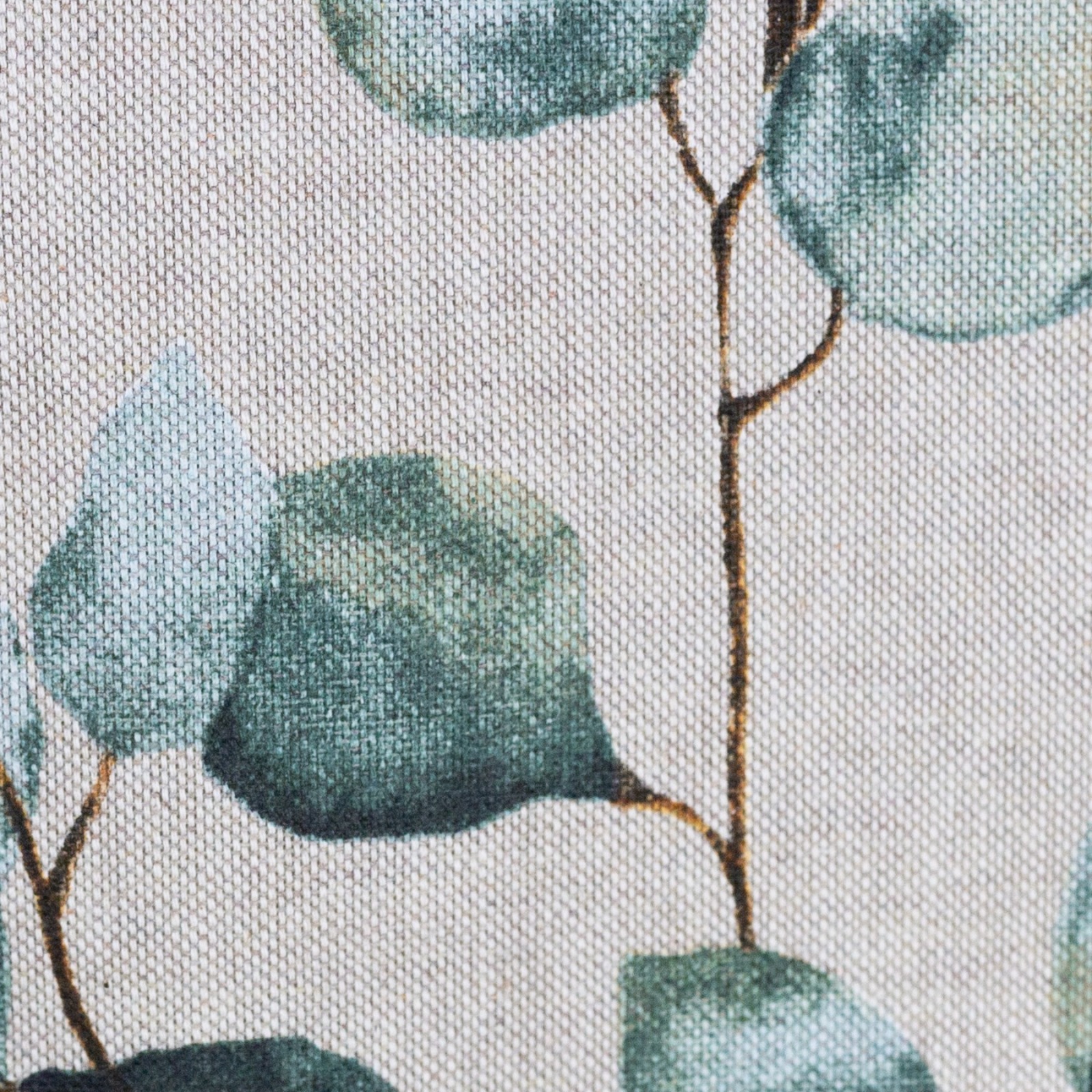 05m Canvas Emma Leinenoptik Blätter Zweige Eukalyptus natur grün
