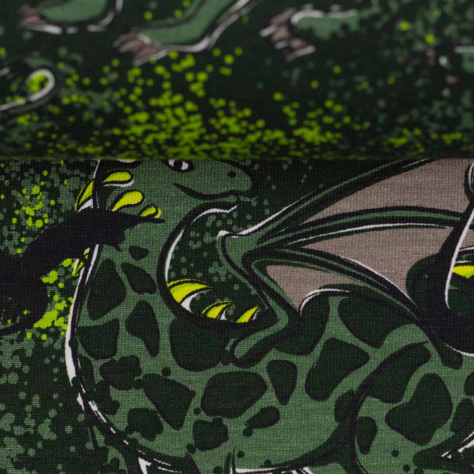 05m Sweat Steinbeck Mystic Dragons Drachen olivgrün schwarz