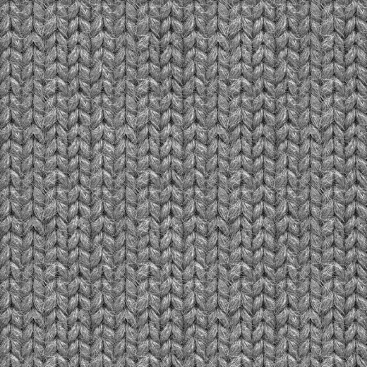 0,5m Soft Sweat GOTS Digitaldruck Cosy Knit Optik, Strickoptik, dunkles grau