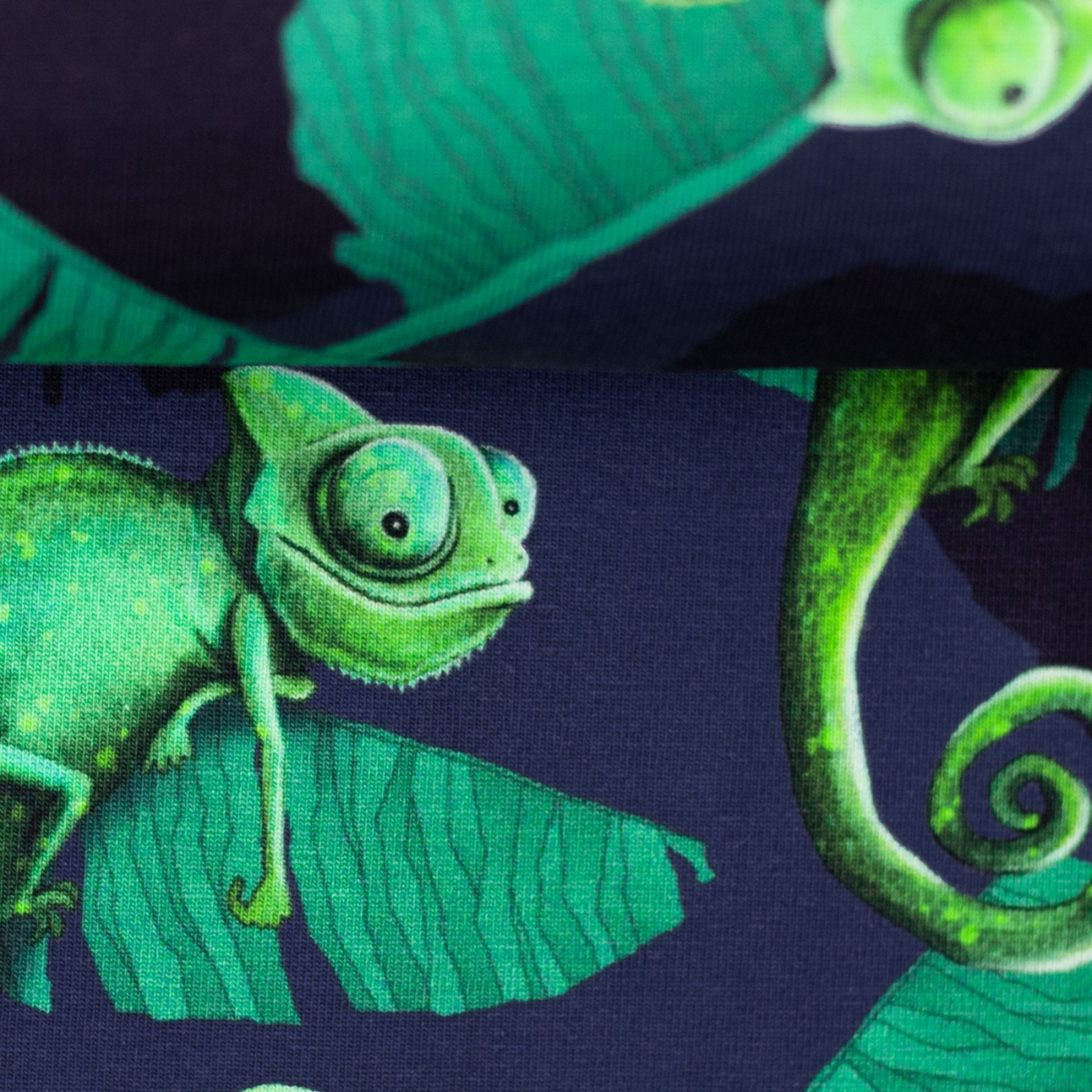 05m Jersey Into the wild Chameleon all over Print blau Lime