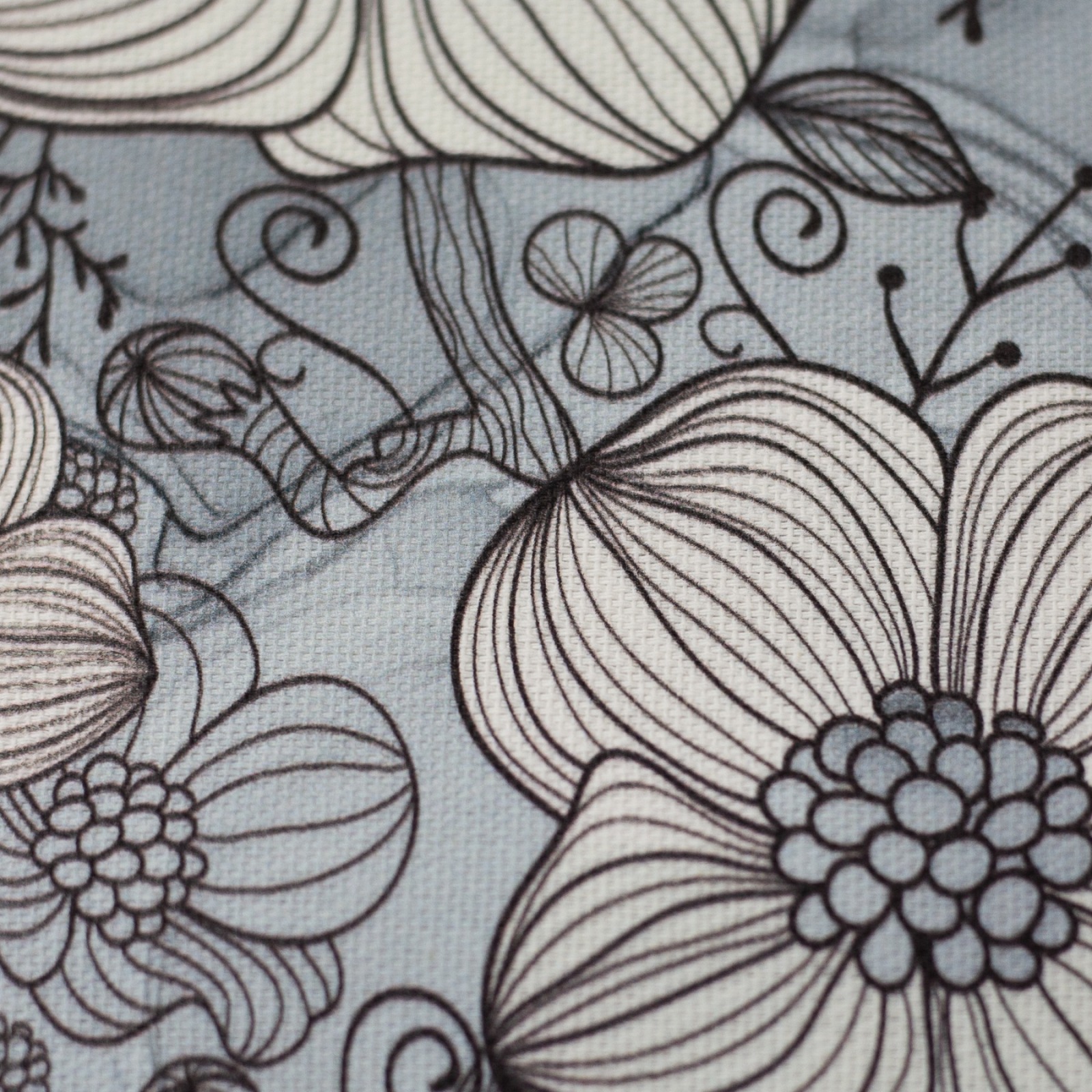 05m Canvas Ilhan Blumen Skizze jeansblau schwarz 3