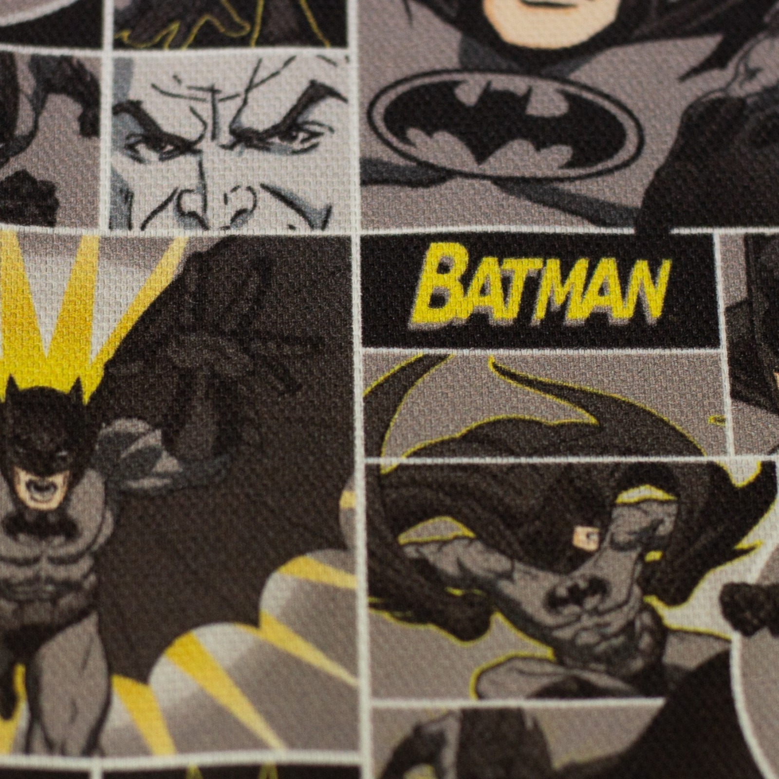 0,5m Canvas Batman Comic Lizenz , schwarz gelb 2