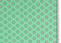 05m BW Organic Cotton Ornament rund mint grün pink